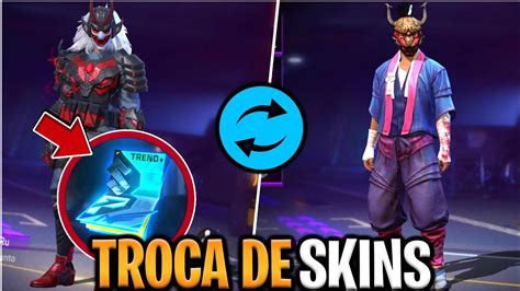 troca de skins.